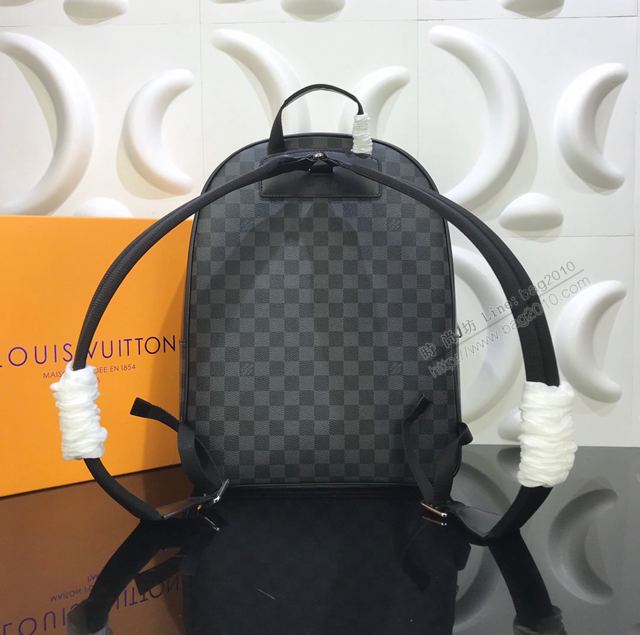 LV包 LV雙肩包 N41473塗鴉字母 Josh雙肩包 Damier格紋帆布 LV男士棋盤格背包  ydh3203